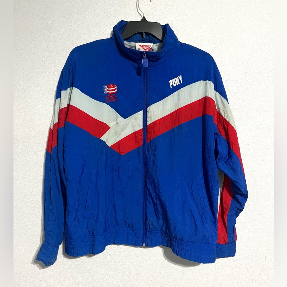 Vintage Pony USA Boxing Windbreaker Jacket Size Large
